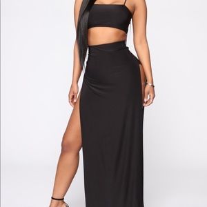Mariah Slit Skirt Set